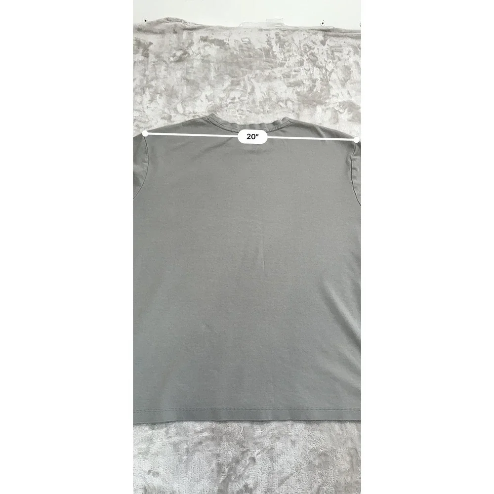 Banana Republic Men's Luxe Touch Performance Tee Cotton Gray Size 2XL T-Shirt‎